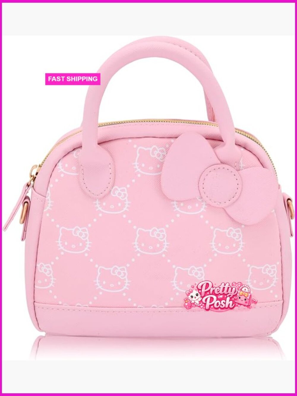 Leather Mini Crossbody Handbag with Adjustable Strap